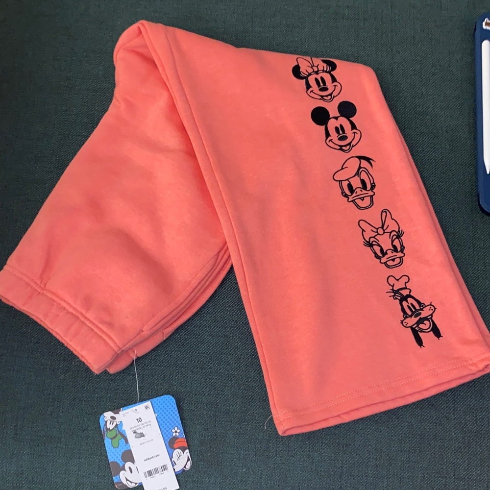 OshKosh B'gosh Coral Leggings with Character Faces